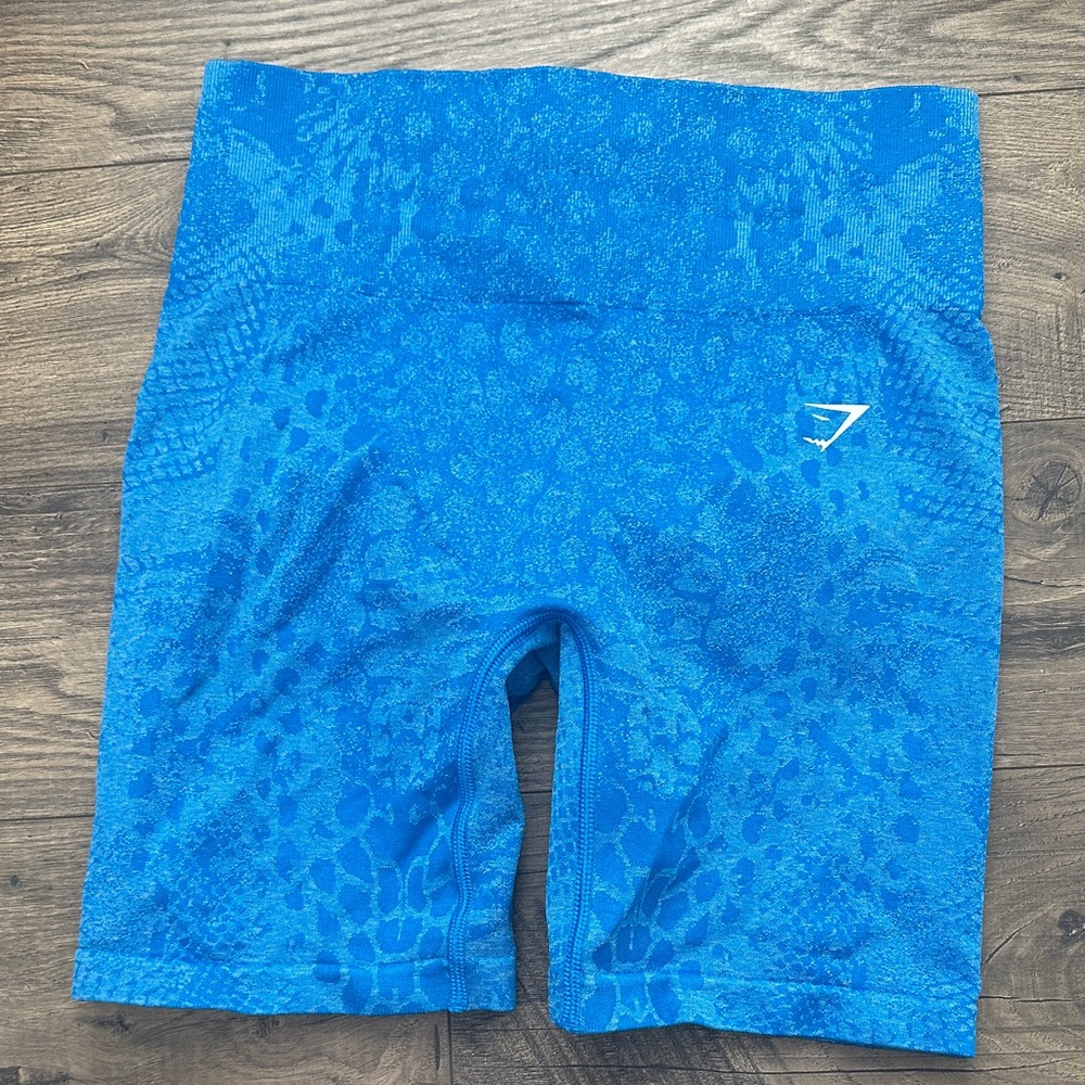 Gymshark Electric Blue Patterned Shorts